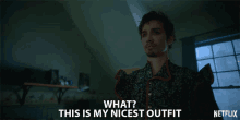 What This Is My Nicest Outfit GIF - What This Is My Nicest Outfit Dressed Up GIFs