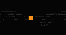 a black background with a white square in the center