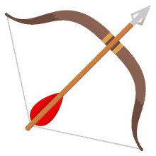 bow and arrow activity joypixels archery bow