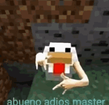 A Bueno Abueno Adios Master GIF - A Bueno Abueno Adios Master Minecraft GIFs