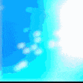 a blue background with a white circle in the center
