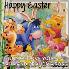 jenna we love you aunt zana and grandma rose cartoon land