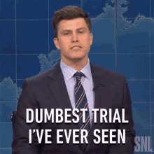 Dumbest Trial Ive Ever Seen Saturday Night Live GIF - Dumbest Trial Ive Ever Seen Saturday Night Live Weekend Update GIFs