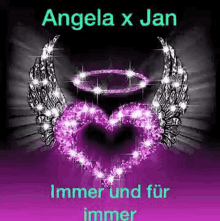 immer und fur immer always and forever heart halo wings