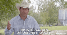 This Is The Golden Opportunity To Do It Chris Booger Brown GIF - This Is The Golden Opportunity To Do It Chris Booger Brown The Cowboy Way Alabama GIFs