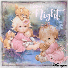 Good Night Girls GIF - Good Night Girls Little Girls GIFs