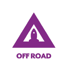 off road abarca rocket violet triangle