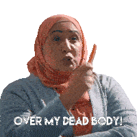 Over My Dead Body Shazia Sticker - Over My Dead Body Shazia Zarqa Stickers