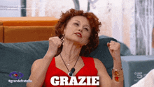 Beatrice Luzzi Grazie GIF - Beatrice Luzzi Grazie Grande Fratello 17 GIFs