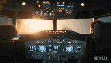 Flying An Airplane Blood Red Sky GIF