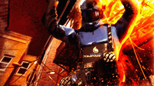 a man wearing a helmet with the word compass on the chest