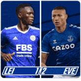 Leicester City F.C. (1) Vs. Everton F.C. (2) Half-time Break GIF - Soccer Epl English Premier League GIFs