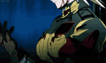 a drawing of a man with blood coming out of his chest and a srtr-kuchiki watermark at the bottom