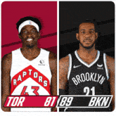 Toronto Raptors (81) Vs. Brooklyn Nets (89) Third-fourth Period Break GIF - Nba Basketball Nba 2021 GIFs