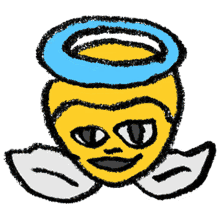 adamjk emojis stickers youre an angel halo