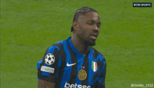 a cbs sports advertisement for a soccer player