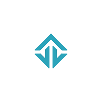 a blue square with an arrow pointing upwards on a white background