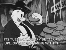 Swimming With The Fish Burger GIF