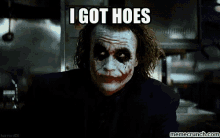 I Got Hoes - The Dark Knight GIF - Hoes Dark Knight Heath Ledger GIFs