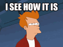 Grimace GIF - I See How It Is Futurama Fry GIFs