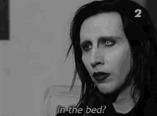 marilyn manson in the bed