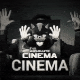 a shadow the hedgehog poster for absolute cinema