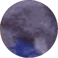 a pixelated image of a circle with a few lines on it