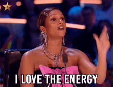 I Love The Energy Alesha Dixon GIF - I Love The Energy Alesha Dixon Britains Got Talent GIFs