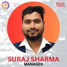 a man with the name suraj sharma on the bottom