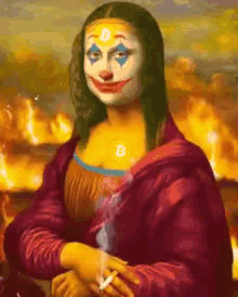 Mona Lisa Joker GIF - Mona Lisa Joker Bitcoin GIFs