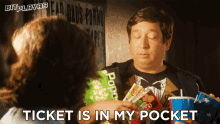 Ticket Is In My Pocket Mark GIF