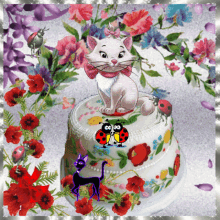 Boldog Születésnapot Cat GIF - Boldog Születésnapot Cat Cake GIFs