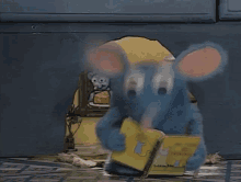 tutter bear in the big blue house blue mouse