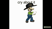 Luigi Cry About It GIF - Luigi Cry About It Death By Glamour GIFs