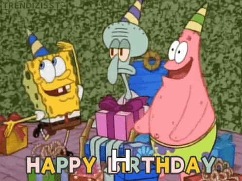 spongebob happy birthday
