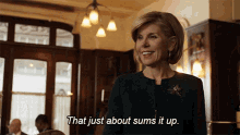That Just About Sums It Up Diane Lockhart GIF