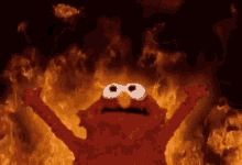 Elmo On Fire GIF - Elmo On Fire Burn GIFs