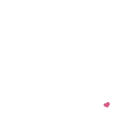 a pink heart on a white background with a shadow