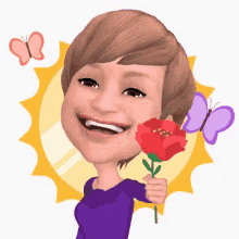 Given Flower GIF - Given Flower For You GIFs