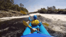 first person rafting water