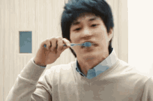 Matsuyama Kenichi Brushing GIF