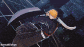 a picture of a man with the name kurosaki ichigo