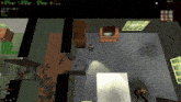 a screenshot of a video game shows a man standing in a room with a light on