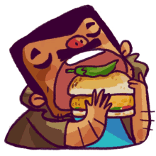 mumbai ka boss eating burger hungry google