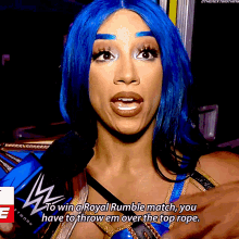 Sasha Banks To Win A Royal Rumble Match GIF - Sasha Banks To Win A Royal Rumble Match You Have Throw Em Over The Top Rope GIFs