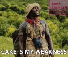 Cake Is My Weakness Jumanji GIF - Cake Is My Weakness Jumanji Kevin Hart GIFs