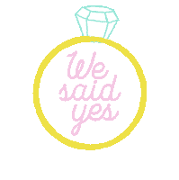 We Said Yes Engaged Sticker - We Said Yes Engaged Mr And Mrs Stickers