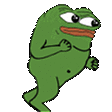 Run Pepe The Frog Sticker