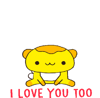 I Love You Too Kisses Sticker - I Love You Too Kisses Friends Stickers