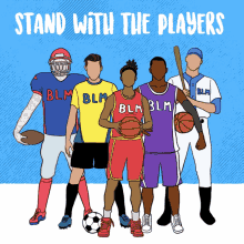 stand with the players sports basketball soccer womens